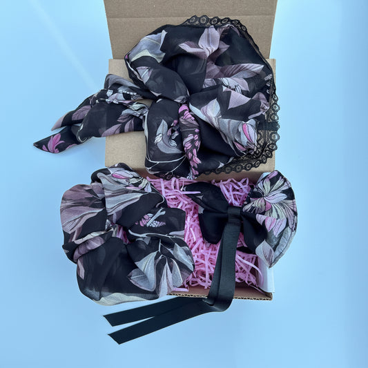 Soft Bloom Statement 3 Scrunchies Set